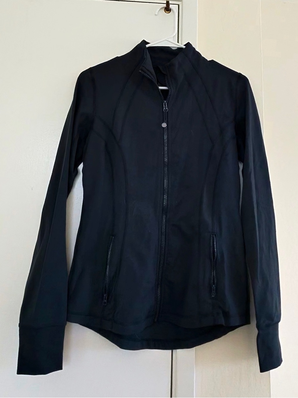Women's dark teal 90 degree Zip-Up Active Jacket